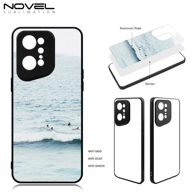 New Arrival Sublimation 2D TPU Phone Case for Oppo Series with Aluminum Insert