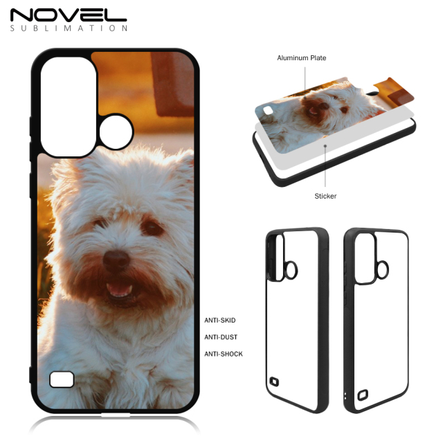 New Arrival Sublimation 2D TPU Phone Case for ZTE Blade A53 DIY Shell With Aluminum Sheet