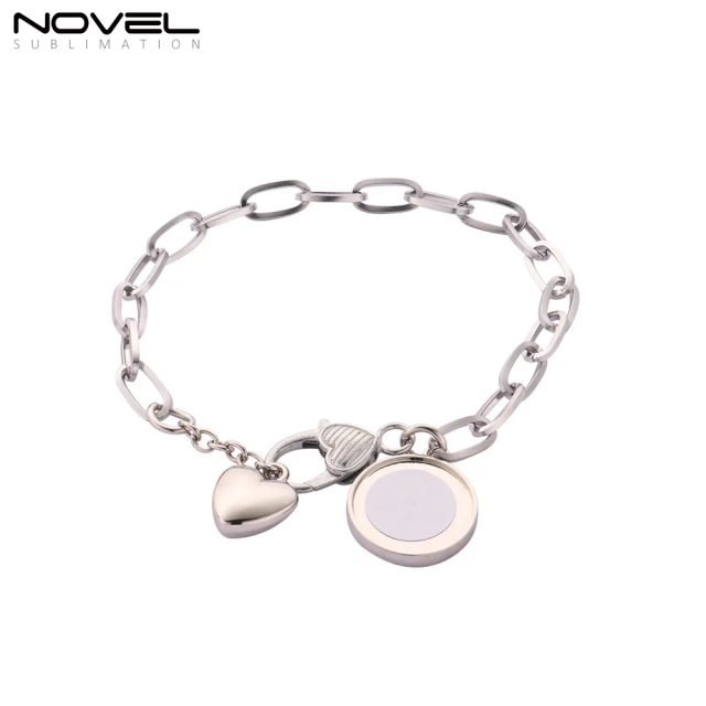 Fashion Sublimation Bracelet With One Round/Square Metal Insert Printable