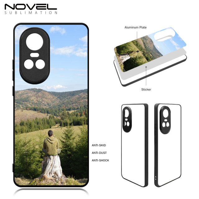 New Arrival Sublimation 2D TPU Phone Case for OPPO Reno 10/Reno 10 Pro DIY Shell With Aluminum Sheet