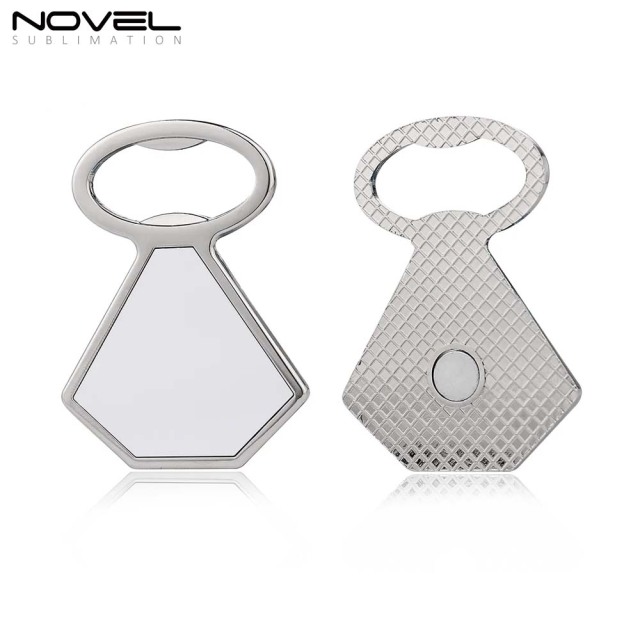 Custom Blank Sublimation Metal Bottle Opener Fridge Magnet with Three Shape