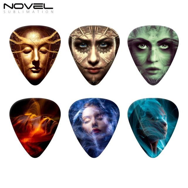 Blank UV Printing Guitar Pick 0.71 mm Thickness Guitar Pick Personalized Women Men Guitarists Acoustic Classical Electric Bass Guitar