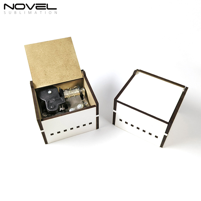 New Arrival Sublimation MDF Music Box Blank DIY Xmas Gift Custom Gift