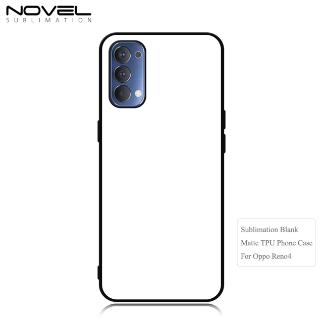 New Arrival Sublimation 2D TPU Phone Case for Reno 4 Series with Aluminum Insert