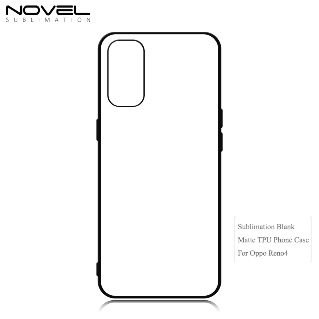 New Arrival Sublimation 2D TPU Phone Case for Reno 4 Series with Aluminum Insert