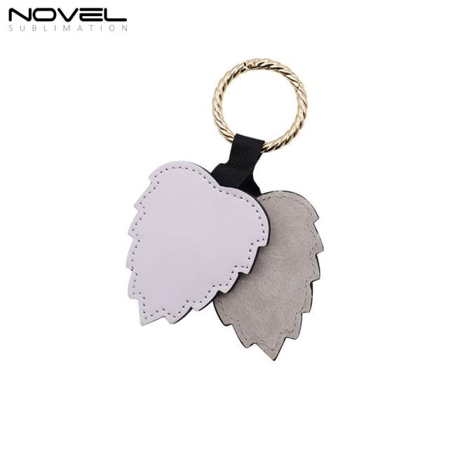 New Arrival PU Leather Sublimation Magnetic Hat Clip for Traveling Bags,Backpacks,Luggage Totes Hat Holder with Leaf Shape