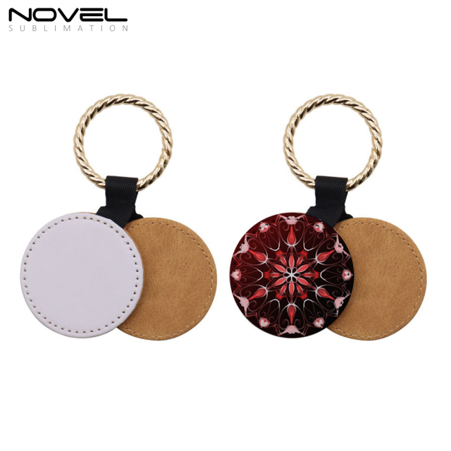 New Arrival PU Leather Sublimation Magnetic Hat Clip for Traveling Bags,Backpacks,Luggage Totes Hat Holder with Round Shape