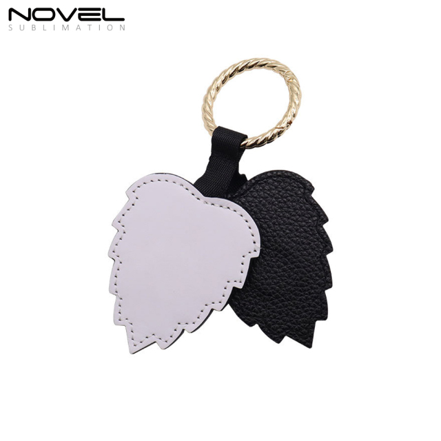 New Arrival PU Leather Sublimation Magnetic Hat Clip for Traveling Bags,Backpacks,Luggage Totes Hat Holder with Leaf Shape