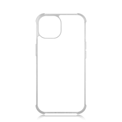 Strong Protection! For iPhone 15 Series Four Corner Anti-drop 2D TPU Phone Case Cover With Metal Insert For Sublimation Printing