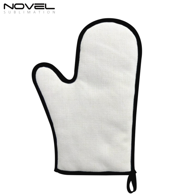 Sublimation DIY Linen Heat Resitant Gloves with Overlock Design