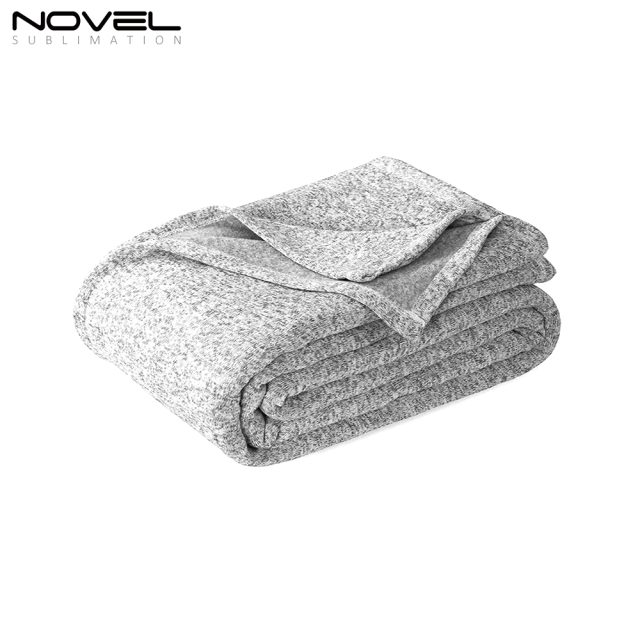 Sublimation Blank Grey Blanket Soft Colorful Blanket for DIY Custom Personalised Photo