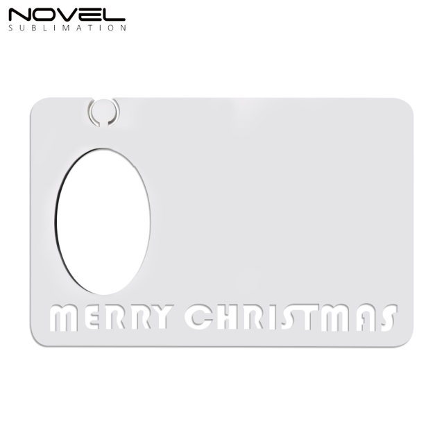 New Arrival MDF Sublimation Blanks Christmas Photo Frame with Christmas Doll