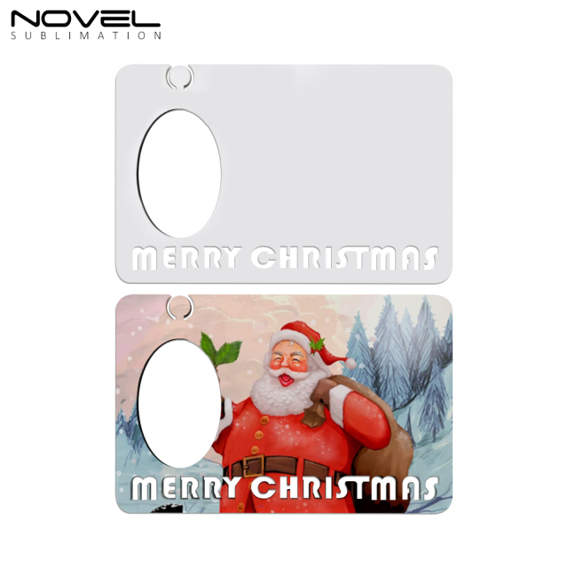 New Arrival MDF Sublimation Blanks Christmas Photo Frame with Christmas Doll