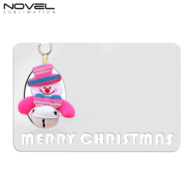 New Arrival MDF Sublimation Blanks Christmas Photo Frame with Christmas Doll