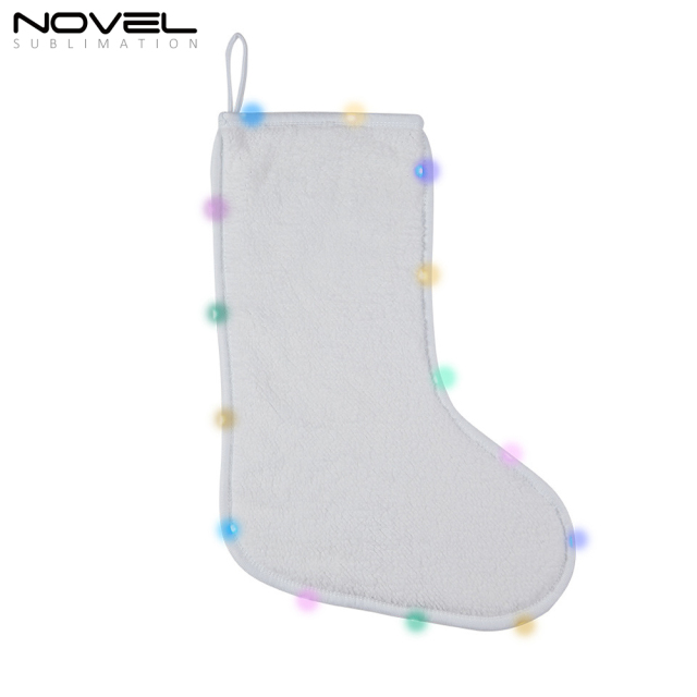 Xmas Socks Hanging Ornaments Christmas Stocking For Decoration with LED Light