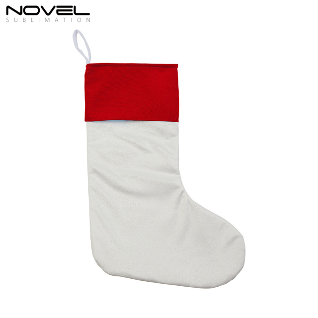 Sublimation Colorful Crystal Velvet Christmas Socking