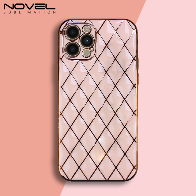 New Electroplated Lambskin  Phone Cover for iPhone 7/8/11/13/14 Series Phone Case