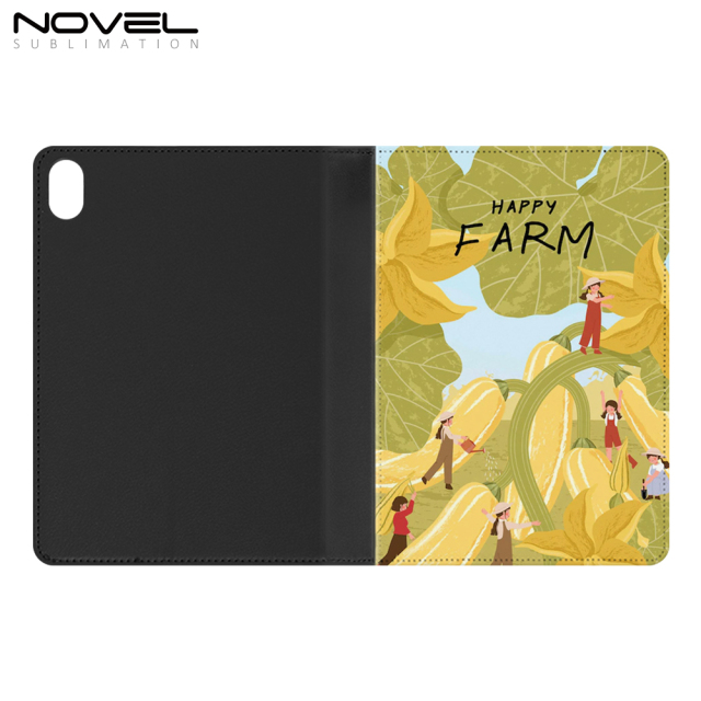 Sublimation TPU Inside Tablet Cover PU Leather Case for iPad Mini 6 with White Canvas Surface
