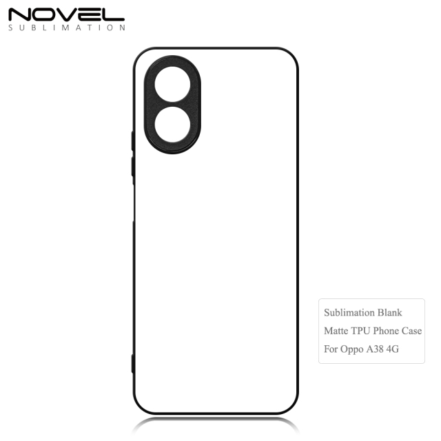 Smooth Sides!!! For Oppo A38/A17/ A36/A9 4G/ A53/A32 /A53S/ A8 /A31/ A91/A92S / Reno 4Z/ A97 5G Sublimation 2D TPU Case Cover With Aluminum Insert DIY Silicone Cell Phone Shell