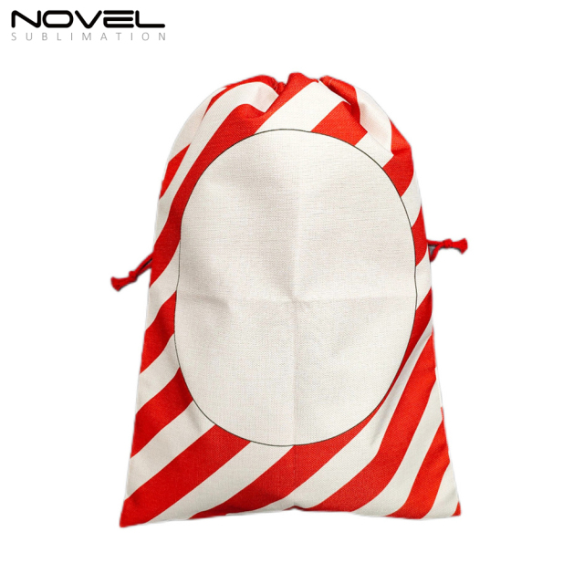 Hot Selling Sulbimation Christmas Bags Blank Heat Transfer Christmas Sacks Single-sided Printing