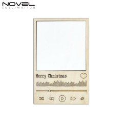 New Arrival MDF Crafts Sublimation Blanks Mini Retro Photo Frame