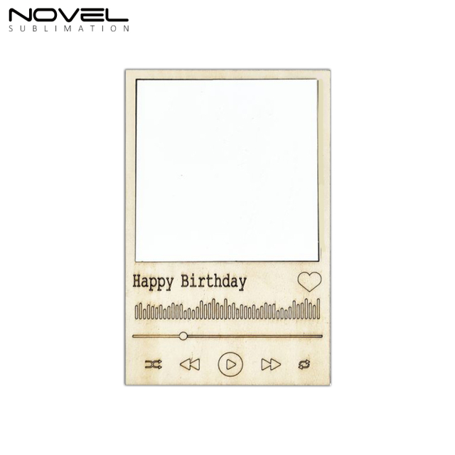 New Arrival MDF Crafts Sublimation Blanks Mini Retro Photo Frame