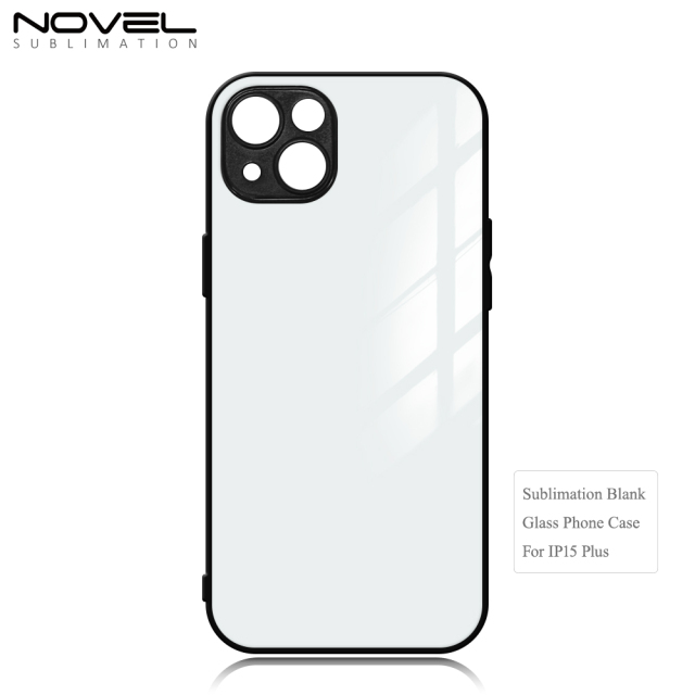 Sublimation TPU Tempered Glass Case Cover For iPhone 15 Series