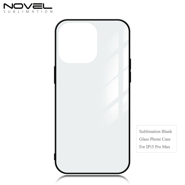 Sublimation TPU Tempered Glass Case Cover For iPhone 15 Series