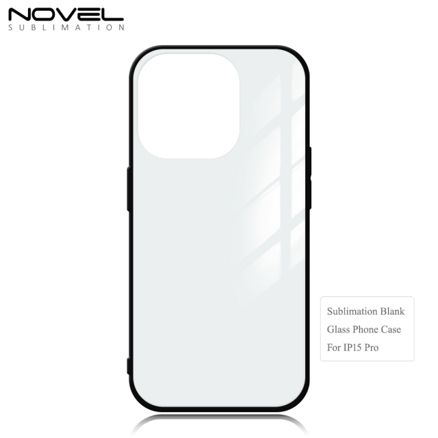 Sublimation TPU Tempered Glass Case Cover For iPhone 15 Series