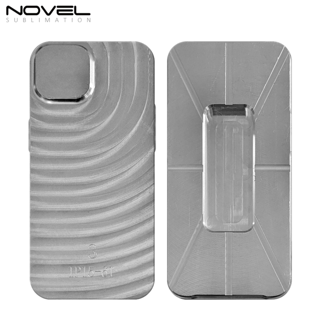 3D Metal Printing Mold for iPhone 15 Series Whole Series 3D Full Wrapped Film Sublimation Phone Case Jigs by using sublimation Film