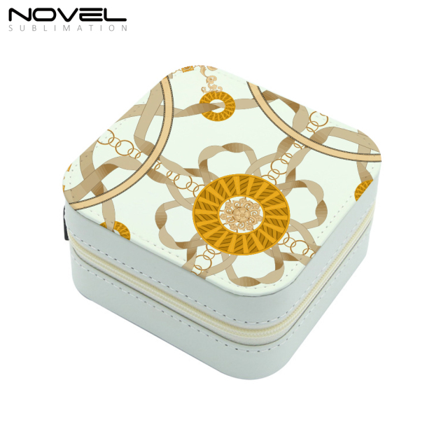 PU Leather Sublimation Blank Jewelry Box with 7 Colors