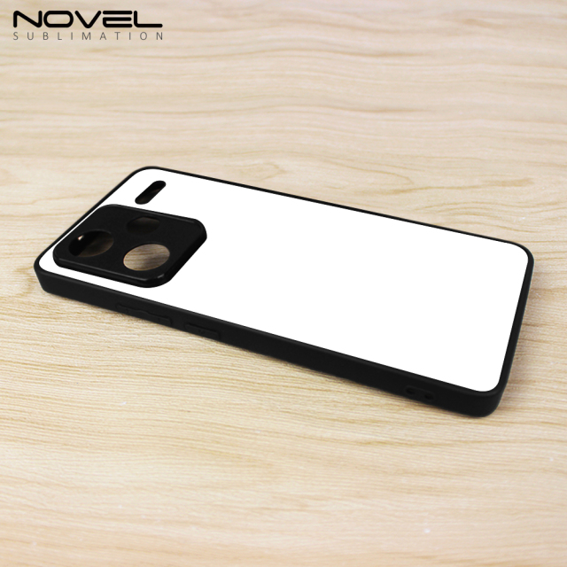 For Redmi Note 13 Pro + DIY Logo Sublimation Blank 2D TPU Phone Case With Aluminum Insert