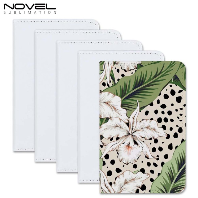 PU Leather Blank Heat Transfer Travel Passport Book Holder Wallet Cover for Passport, Business Cards, Credit Cards, Boarding Passes