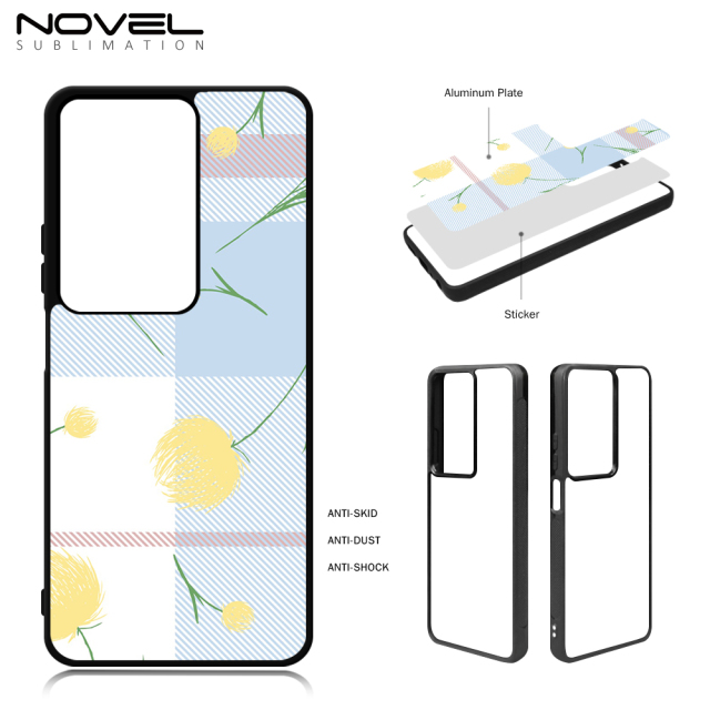 For Oppo A79 5G Sublimation 2D TPU Case With Aluminum Insert DIY Phone Shell