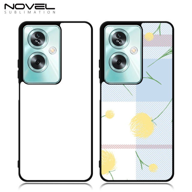 For Oppo A79 5G Sublimation 2D TPU Case With Aluminum Insert DIY Phone Shell