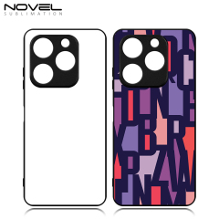 New Arrival Sublimation 2D TPU Phone Case for Spark Go 2023/Smart 7,Samrt 8 With Aluminum Insert
