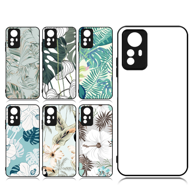 Smooth Sides!!! Sublimation Blank 2D TPU Phone Case Cover With Metal Insert for Redmi Note 8 Pro,Note 11 Pro,Note 12 R/Redmi 12 5G,Note 12S 4G