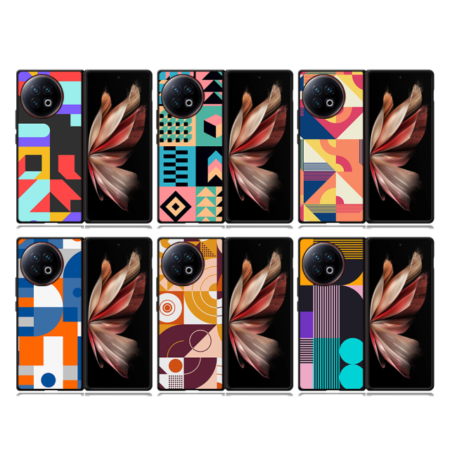 New Arrival Sublimation Blank 2D TPU Phone Case for Vivo X Flip,X Fold 2 DIY Shell With Aluminum Insert
