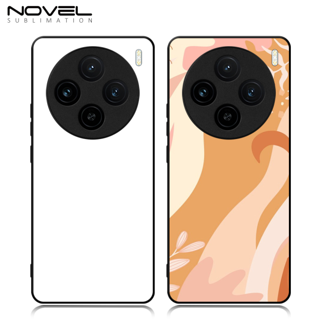 For Vivo X100 5G,Vivo X100 Pro 5G DIY Logo Sublimation Blank 2D TPU Phone Case With Aluminum Insert