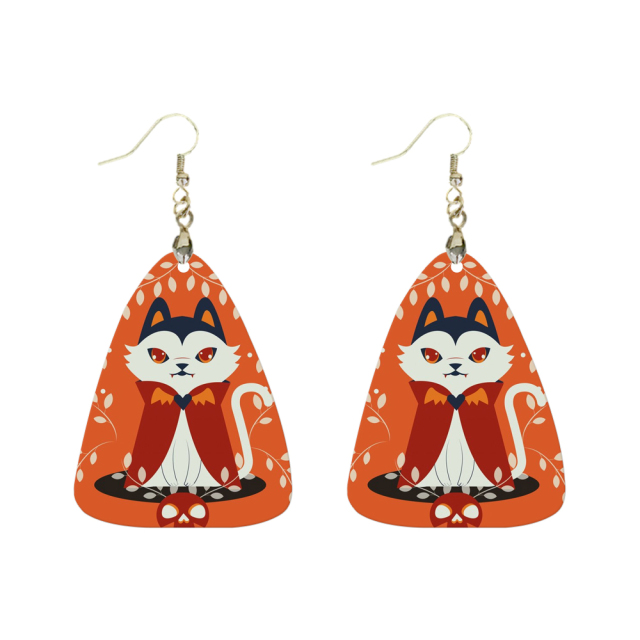 Sublimation Earrings Blank MDF Halloween Ghost Ear Rings Customized Earrings for Making DIY Craft