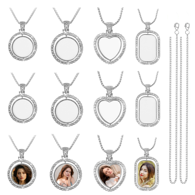 New Arrival Personality Metal Necklace High Quality Custom Necklace Dye Sublimation Blanks Necklace