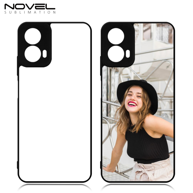 New Arrival Sublimation blank 2D TPU Phone Case for Moto G04/G24,G14,G34 DIY Shell With Aluminum Sheet