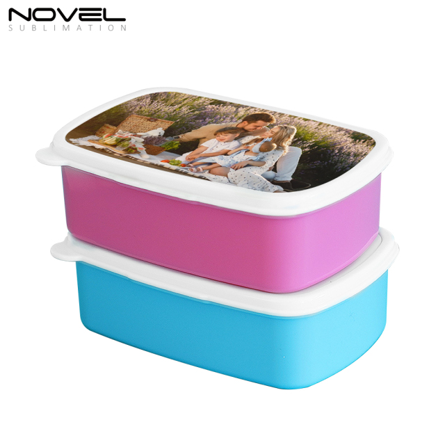 Heat Press Sublimation Blank Plastic Rectangle Lunch Box Picnic Box