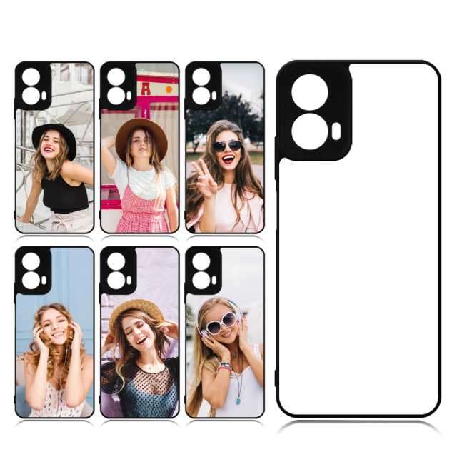 New Arrival Sublimation blank 2D TPU Phone Case for Moto G04/G24,G14,G34 DIY Shell With Aluminum Sheet