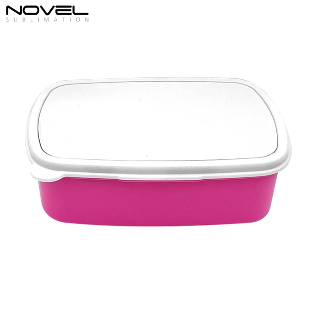 Heat Press Sublimation Blank Plastic Rectangle Lunch Box Picnic Box