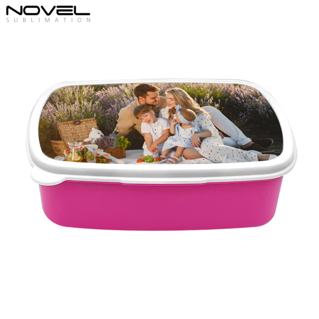 Heat Press Sublimation Blank Plastic Rectangle Lunch Box Picnic Box