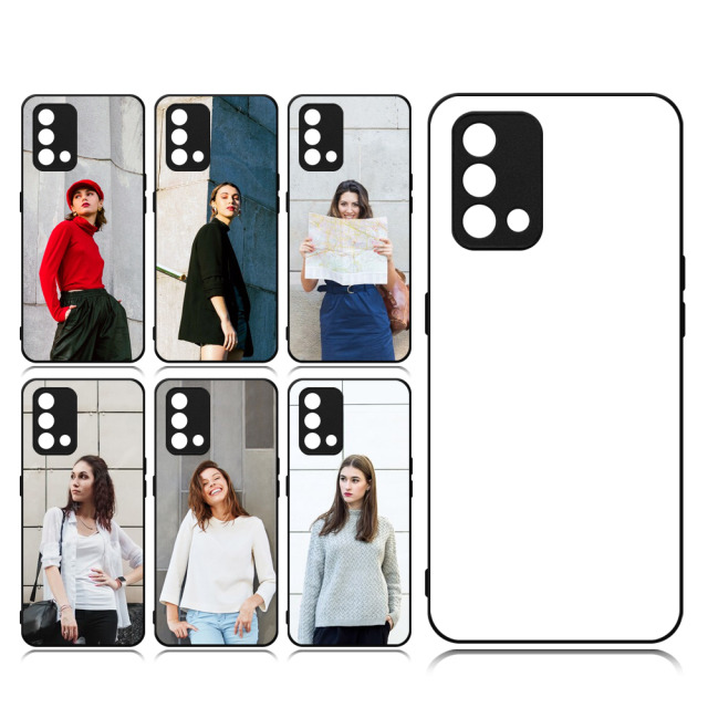 Smooth Sides!!! For Oppo A74 4G/F19,A58 /A57 4G/A57e 4G/A57S 4G/A77 4G Sublimation 2D TPU Case Cover With Aluminum Insert