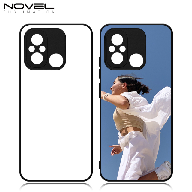 Smooth Sides!!! Sublimation Blank 2D TPU Phone Case Cover With Metal Insert for Redmi 12C,Redmi Note 8 Pro,Note 11 Pro,Note 12 R/Redmi 12 5G,Note 12S 4G