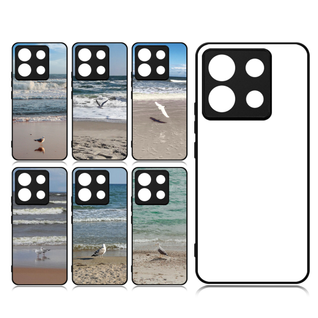 For Redmi Note 13 4G,Redmi Note 13 Pro DIY Logo Sublimation Blank 2D TPU Phone Case With Aluminum Insert