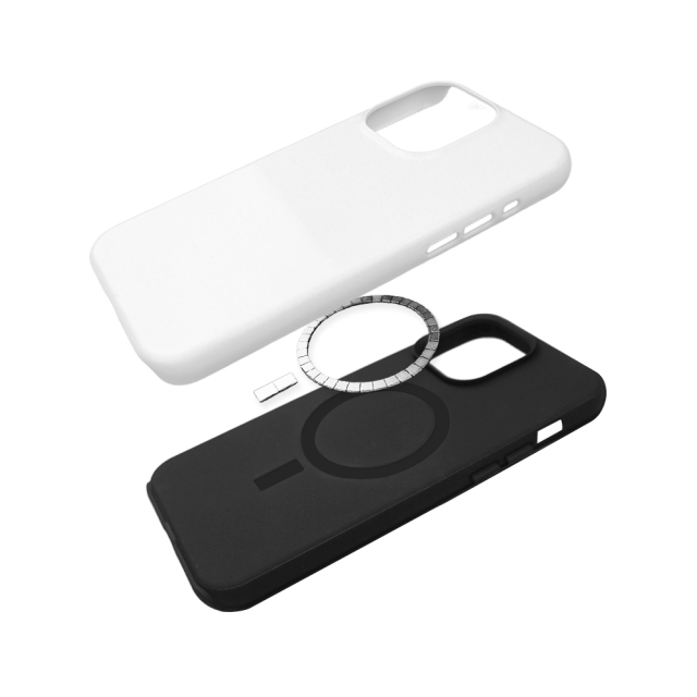 New arrival Sublimation 3D 2in1 Magsafe Phone Case For iPhone 13,14,15 Series Support Wireless Charging